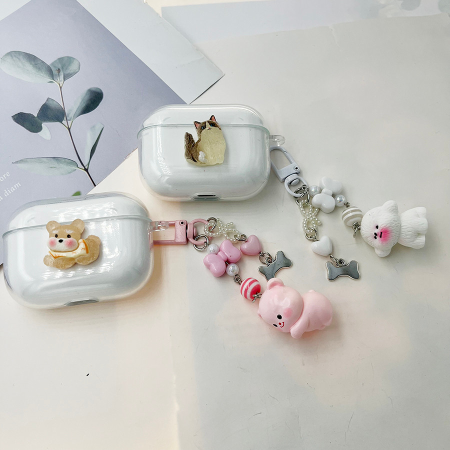 Ốp lưng chó dễ thương cho Beats Solo Buds Case cho Beats Studio nụ bao gồm Vỏ tai nghe silicon