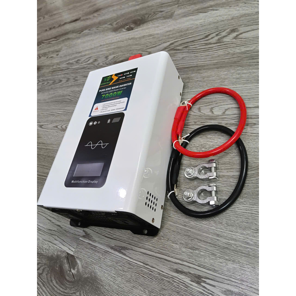 Bộ đổi điện Sin Chuẩn 7000W 12V/24V/48V-Bộ Đổi Nguồn 12V /24V/48V sang 220V Sin Chuẩn STK-7000W-MỚI
