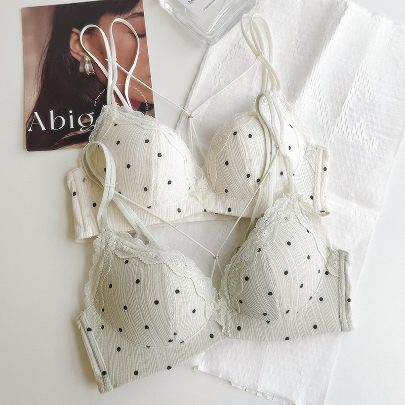 Push Up Bra Nữ Polka Dot Wireless Size 32-38ABC