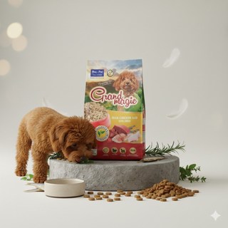 THỨC ĂN CAO CẤP DÀNH CHO CHÓ GRANDMAGIC bao 1kg - Thức Ăn Hạt Cho Chó - Hạt Cho Chó - KPETMART