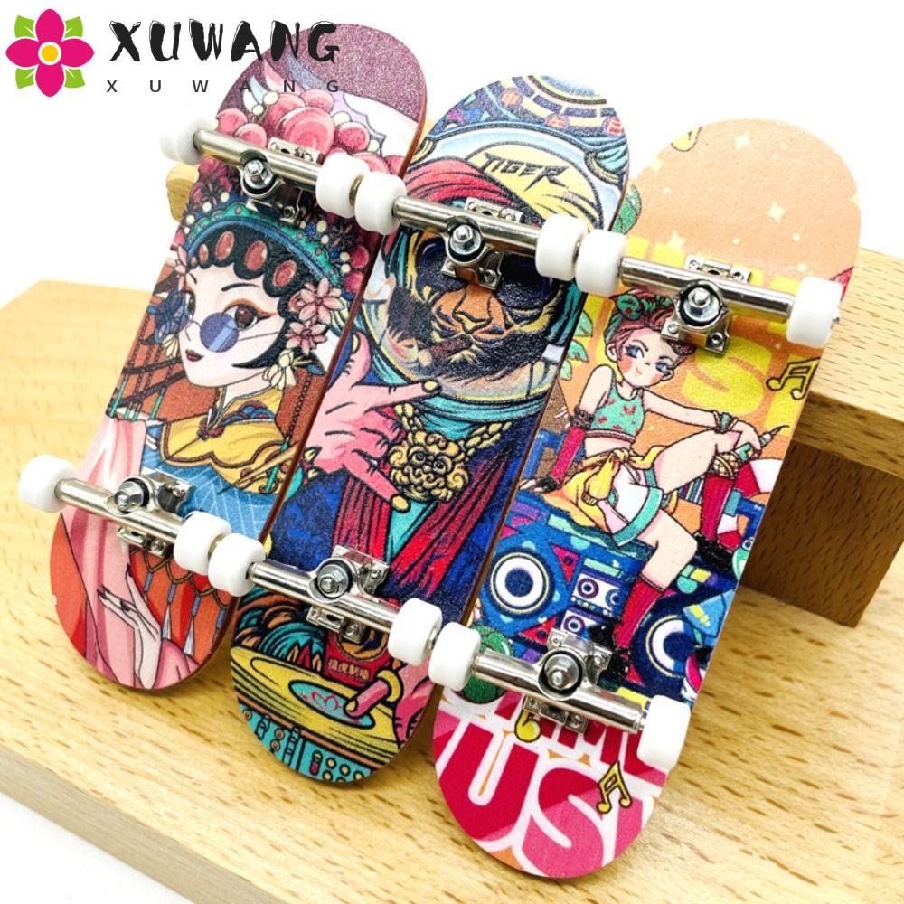 QUENTIN DIY Gỗ Fingerboard, Finger Skate Maple Wood Finger SkateBoard, Finger Skate Board Chuyên Ngh