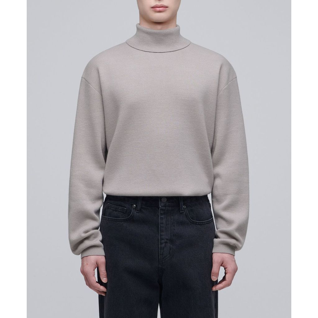 Áo len Cổ Lọ Nam DATAMAN, chất len lông cừu dệt Jacquard dày dặn, form rộng - 702