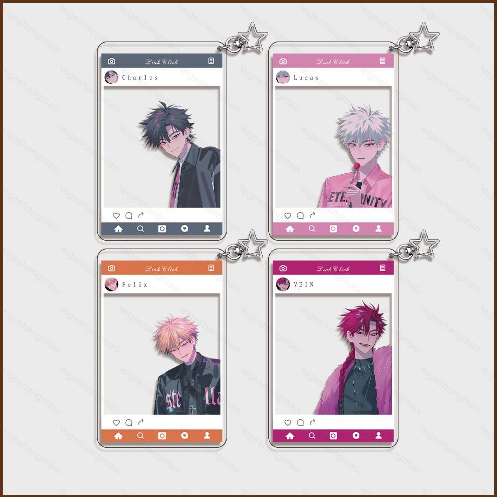 MG1 Link Click Rin Acrylic Móc Khóa Mặt Dây Chuyền Thẻ Ảnh Charles Túi Phụ Kiện Anime Ngoại Vi MG1