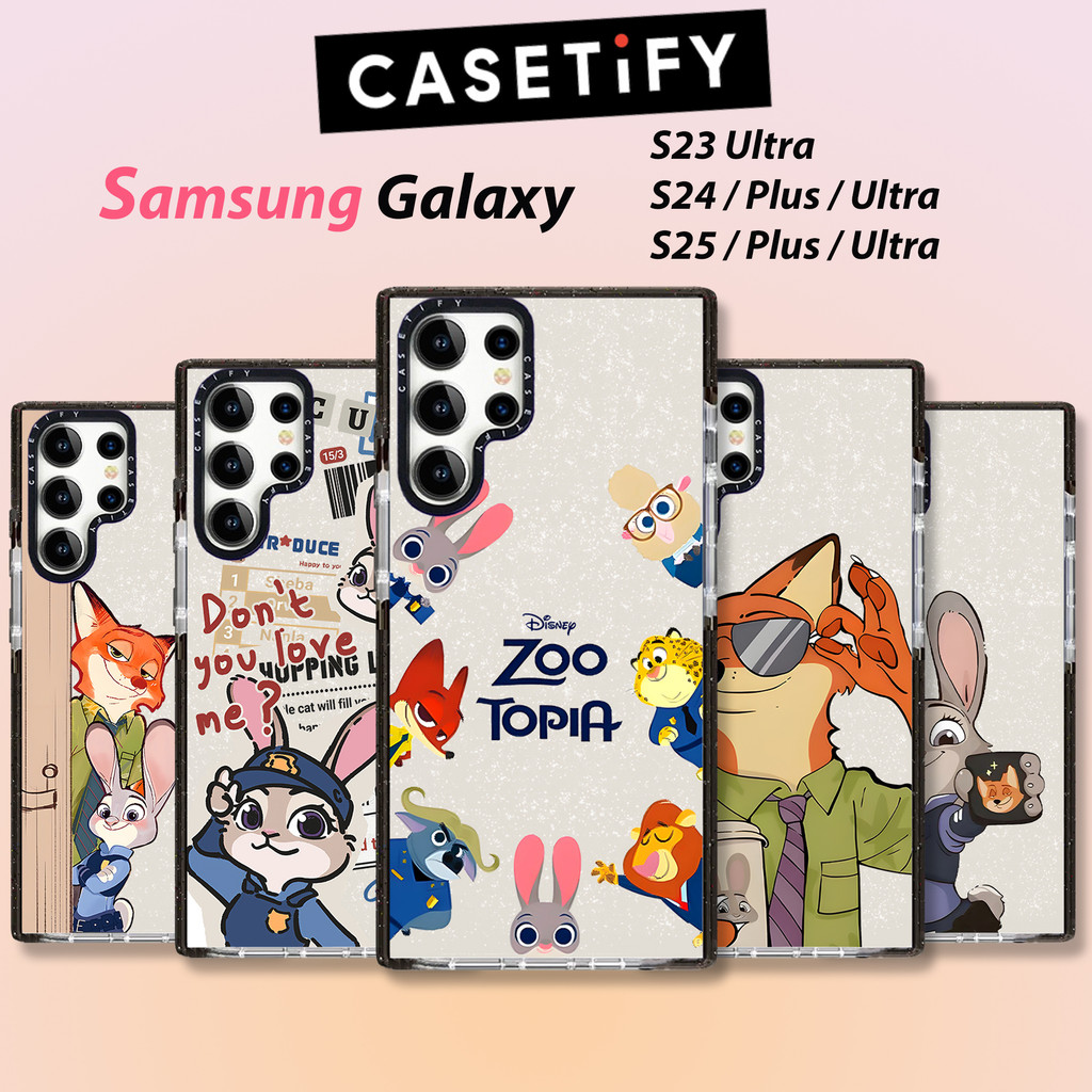 Ốp lưng Zootopia casetify samsung Vỏ điện thoại cho Samsung Galaxy S25Ultra tương thích S25Plus Ốp đ