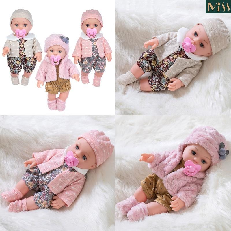 Miss * Mô Phỏng Búp Bê Cho Bé Búp Bê Vinyl Silicon Mềm Thực Tế Sơ Sinh Nằm Cho Búp Bê