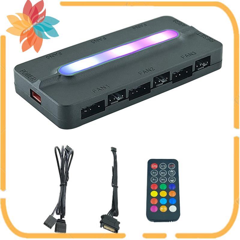 Bộ điều khiển ARGB 5V / 3Pin ARGB 4Pin Quạt PWM Hub Quạt ARGB Hub ARGB Bộ chia trung tâm cho máy tín