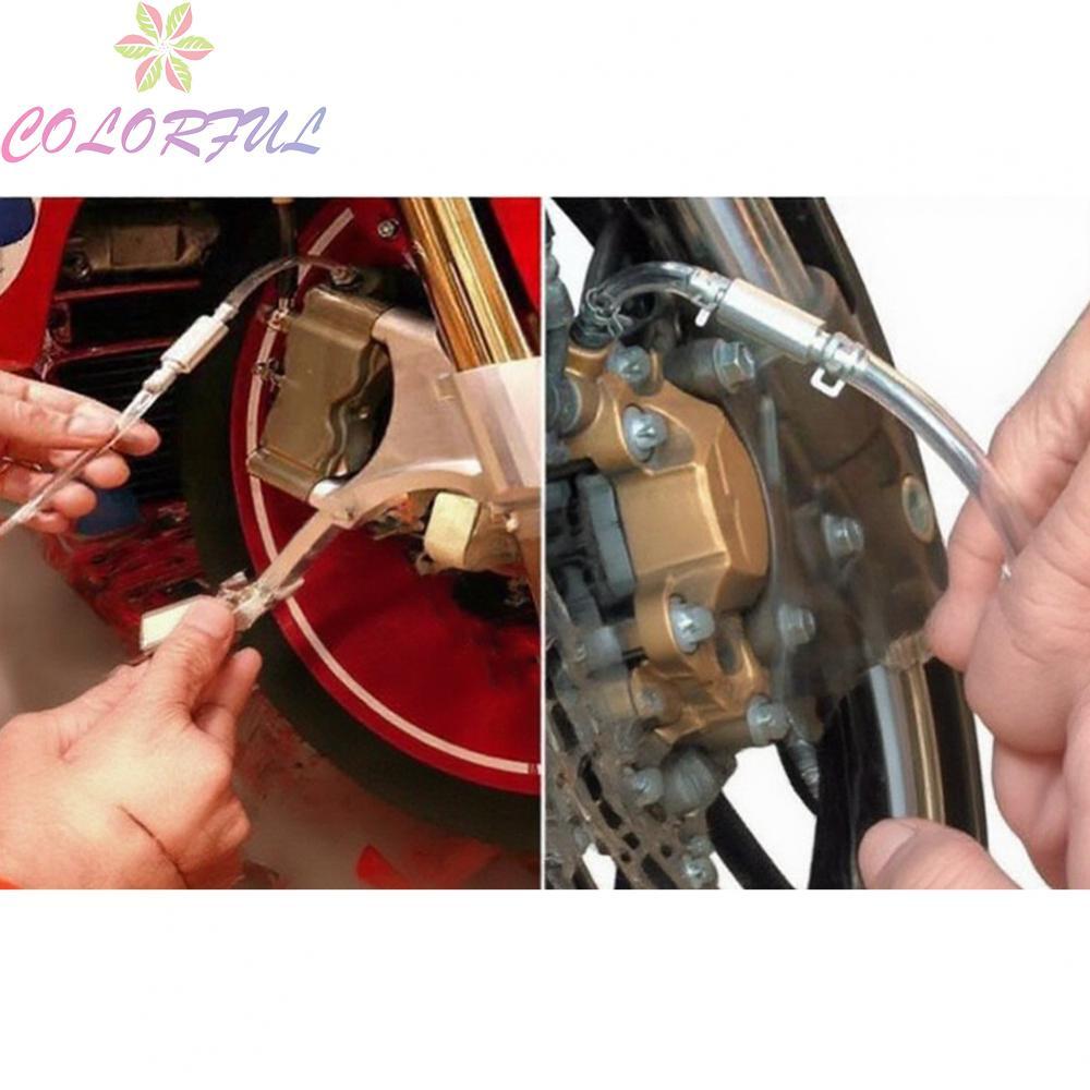 【COLORFUL】Fuel Line Drain Kit Brake Bleed Tool Kit One-way Valve Sucker Pipe Bleeder