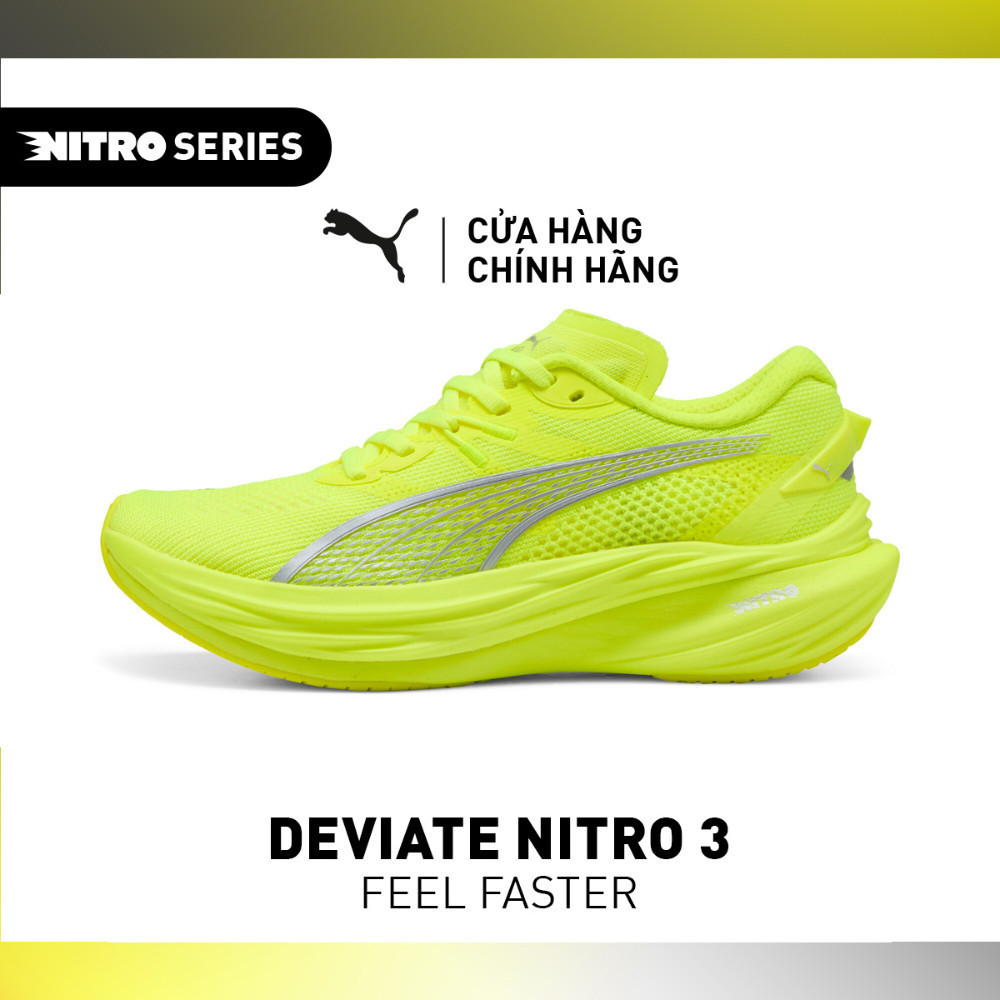 Giày Thể Thao PUMA Nữ Deviate NITRO 3 WNS Yellow Alert Màu Vàng