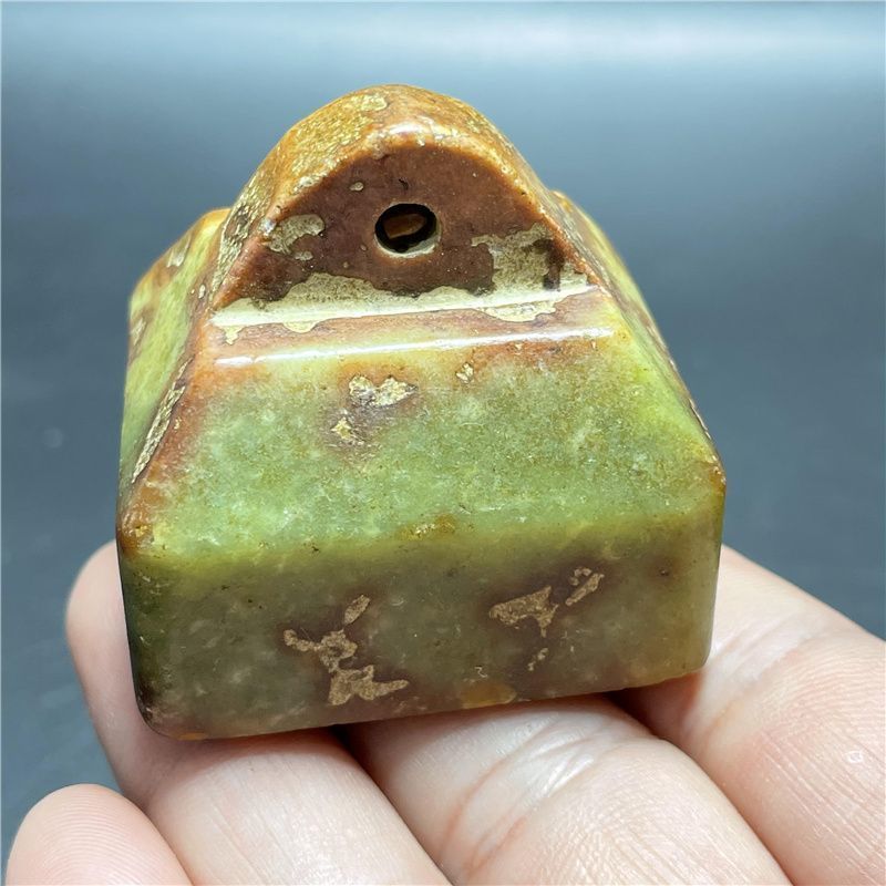 Retro Cũ Xiuyu Vuông Con Dấu Đồ Trang Trí Cổ Ngọc Khắc Ngọc Đàn Organ Con Dấu Cổ Hàng Cũ Khác Hàng H