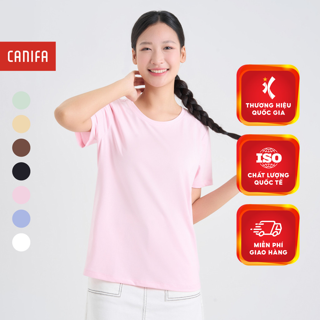 Áo phông nữ cổ tròn CANIFA 6TS25A001