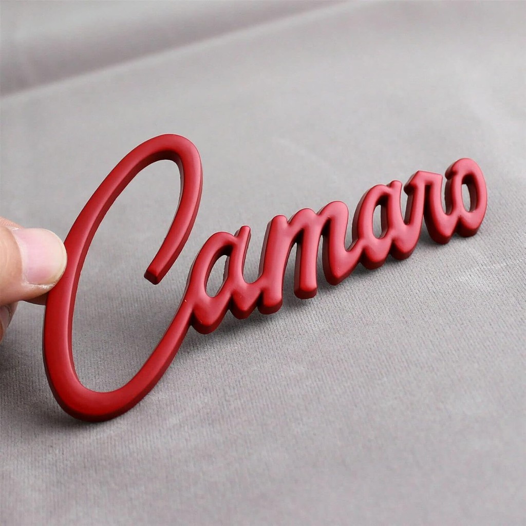1Pc Camaro Huy Hiệu Quốc Huy 3D Kim Loại Decal Dán Chữ Thay Thế Cho Camaro (Đỏ)