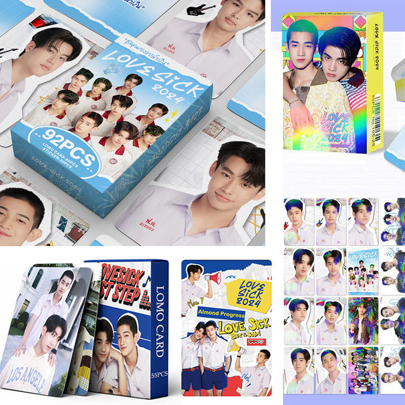 LOMO Card Love Sick Pun và No Phim truyền hình Thái Lan Photocards Album Crads