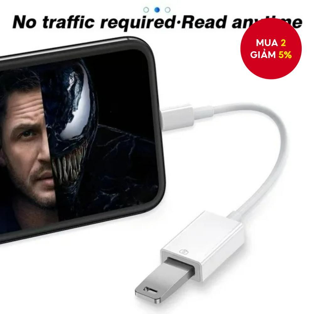 Cáp chuyển đổi OTG cho IPhone IOS Camera loại c sang đầu nối usb