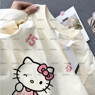 Áo phông nữ local brand SALMO 2024 hot 100% cotton quả mơ in hình cute áo thun outerity Y1077