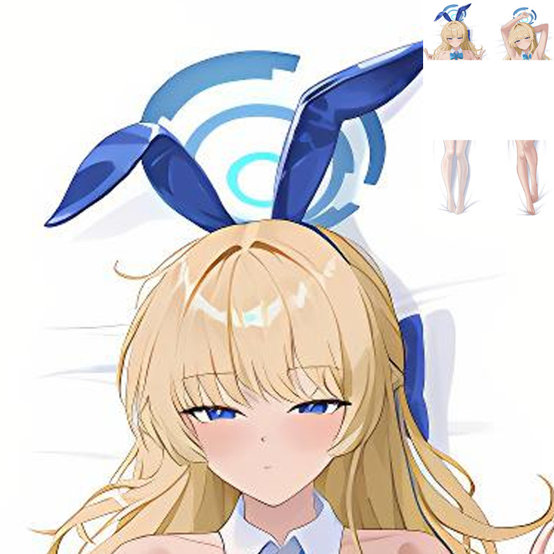 Blue Archive Asuma Toki Gối Dakimakura Ốp Lưng Bé Gái 3d In Hai Mặt Gối Gối
