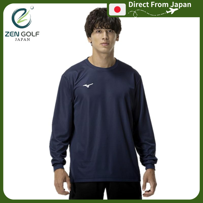 Training wear long-sleeve T-shirt Navy Dry U-neck sweat-absorbing quick-dry inner wear 32MAC195 men'