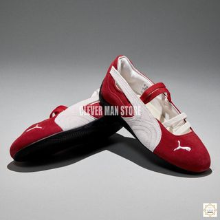 Giày Búp Bê Speedcat Ballet Red White Đỏ Trắng Phong Cách Cho Nữ Clever Man Store