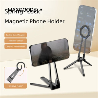 Giá đỡ điện thoại từ tính MAXGOODS, Chân máy điện thoại hai mặt gắn trên Carabiner, Chất lượng cao Hấp phụ mạnh Góc di động Tay cầm điện thoại có thể điều chỉnh Vlog