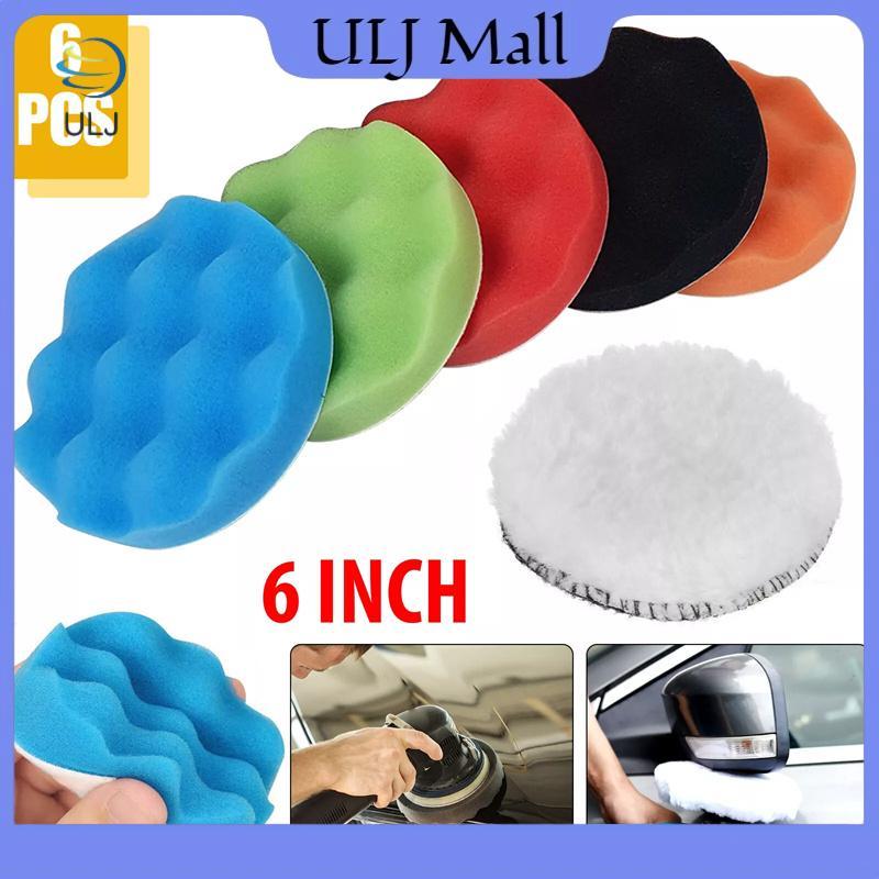 ULJ 6 Pa 6 Inch pound Miếng đánh bóng đánh bóng Bộ miếng bọt biển cắt cho máy đánh bóng ô tô Sáp bọt