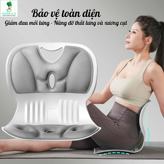 Đệm hỗ trợ thắt lưng, đệm tựa lưng, đệm ngồi, thoải mái khi ngồi lâu, thoáng khí và bền.