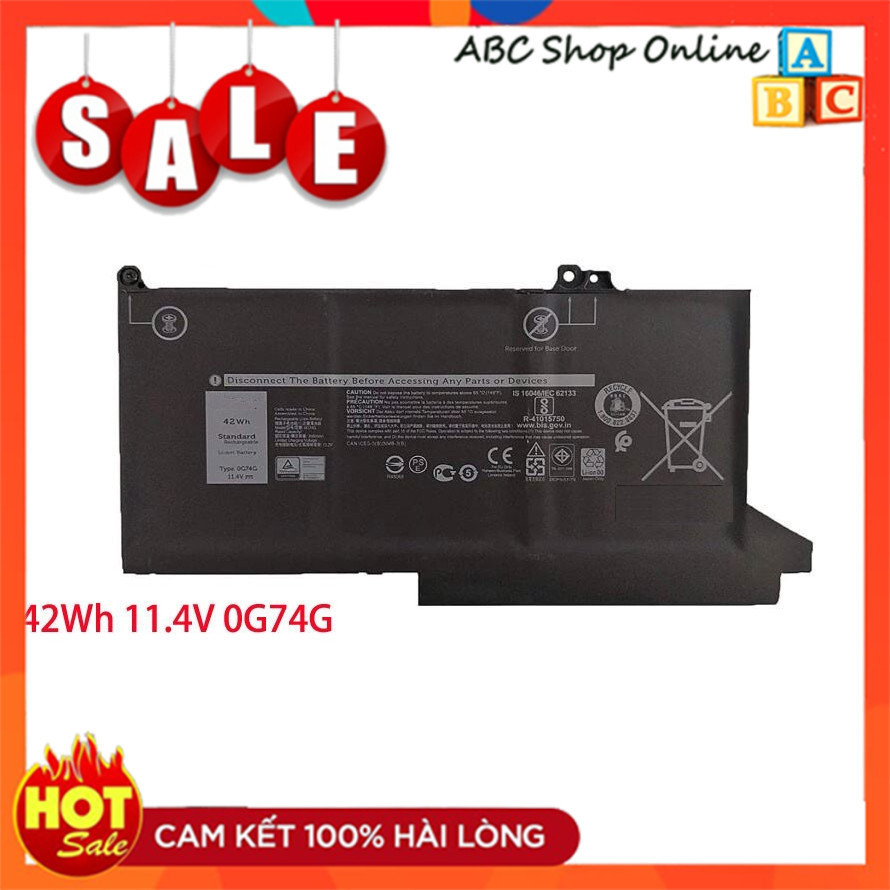 Pin Laptop Dell Latitude 12 7000 7280 7480 13 7390 7290 E7280 E7380 E7480 0G74G