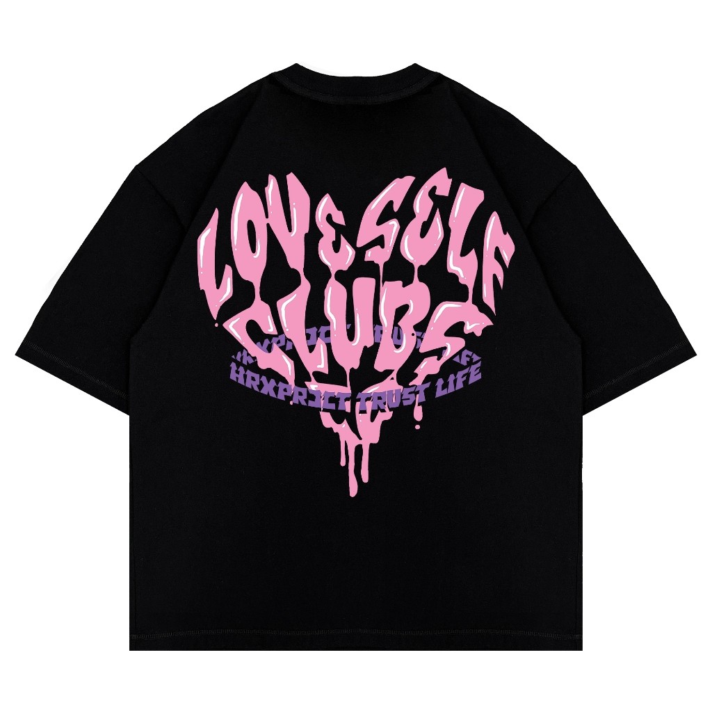 [OVERSIZE] GRAPHIC T-SHIRT 'LOVE SELF CLUBS'