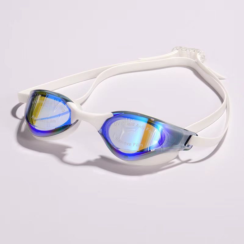 New adult competition swimming goggles Waterproof and anti-fog Electroplated material Essential swim