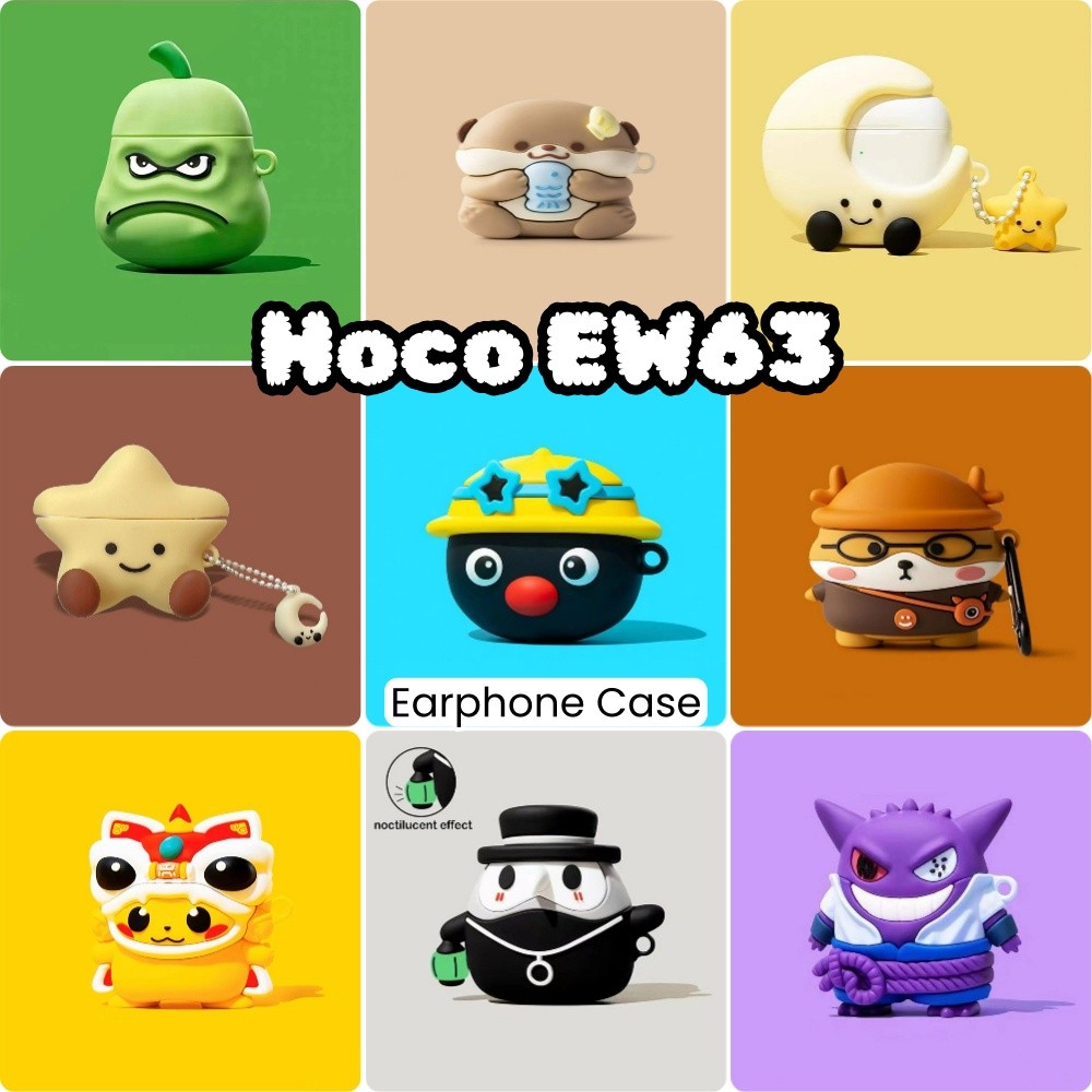 [imamura] Dành Cho Hoco EW63 Vỏ Silicon Mềm Ý Tưởng Hợp Thời Trang Vỏ Tai Nghe Hoạt Hình NO.7