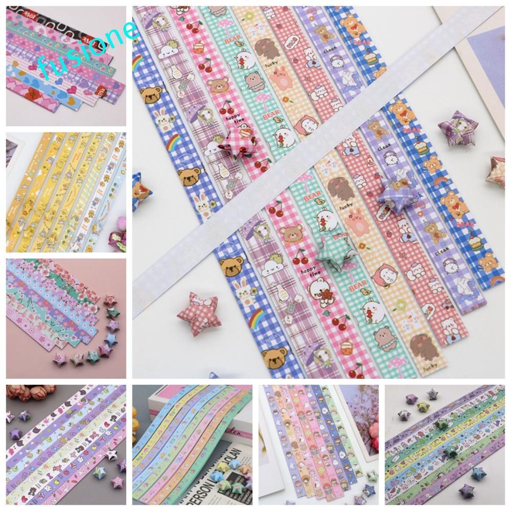 Giấy Ngôi Sao Origami FUSIONEDGE, Dải Giấy Ngôi Sao Giấy Gấp Ngôi Sao Handmade, Giấy Tinh Tế Dễ Thươ