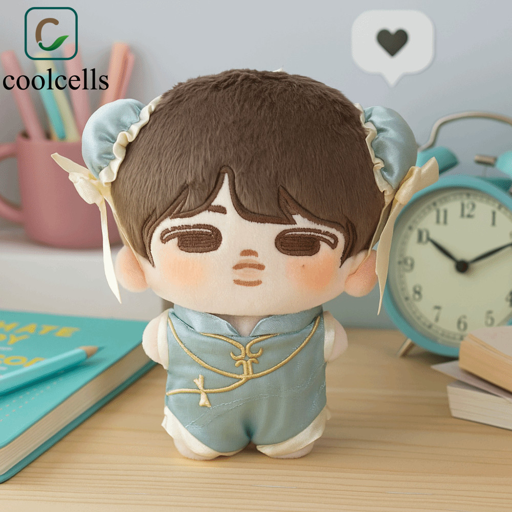 COOLCELLS Trang phục búp bê bông thần tượng, Váy búp bê cotton mềm DIY 10cm, Quần áo thu nhỏ phong c