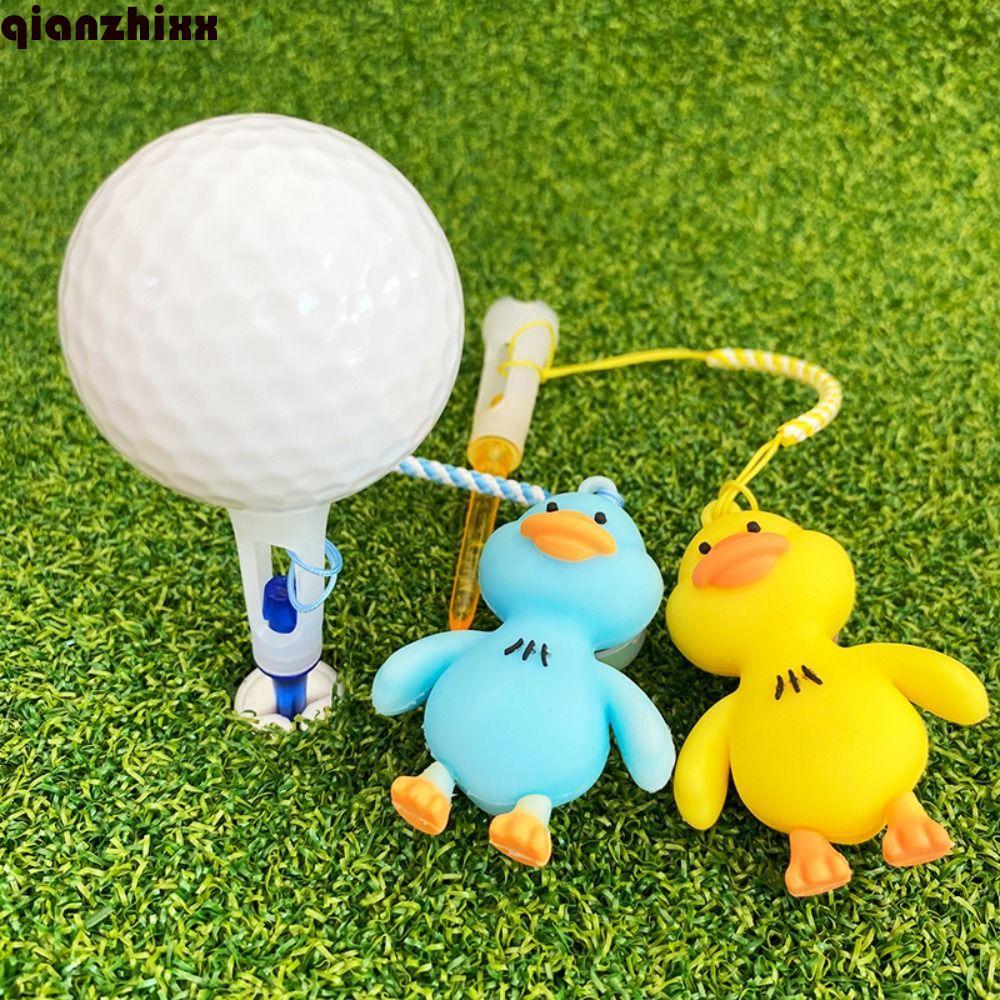 Qianzhi Rubber Tee Set - Thay thế vịt nhựa, tái chế được, tiện lợi cho việc tập golf ở nhà