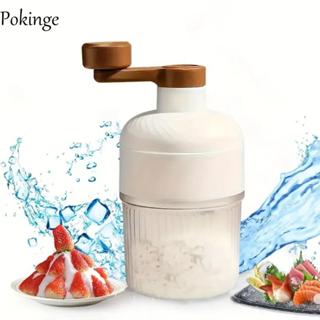 Máy làm đá Mini POKINGE, với khuôn đá viên Máy nghiền đá di động, Hướng dẫn sử dụng sáng tạo Máy đá đá nhỏ hoạt động bằng tay Dụng cụ nhà bếp