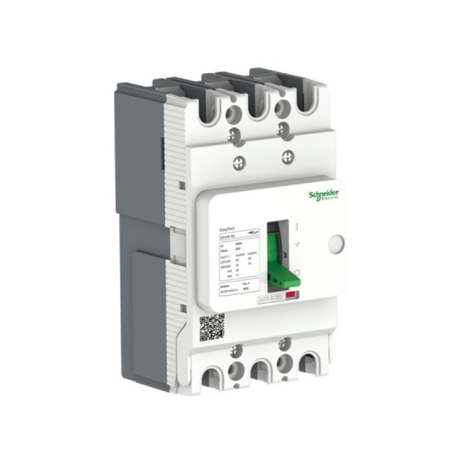 (Freeship) Bộ ngắt mạch - 3P - 380/415V - 25kA - điện áp cách điện 690V - Schneider, EZS100E3032 EZS