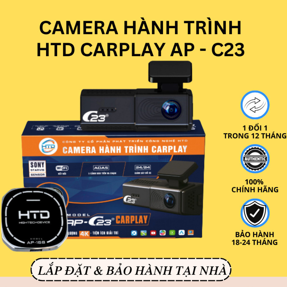 New   Camera  hành trình HTD Carplay AP - C23