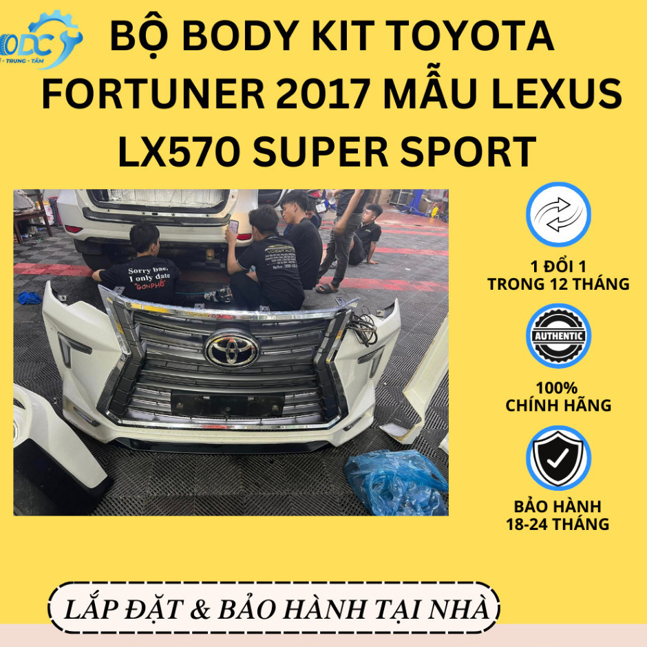 New   Bộ BODY KIT Toyota FORTUNER 2017 MẪU LEXUS LX570 SUPER SPORT | NÂNG CẤP NGOẠI HÌNH FORTUNER LÊ