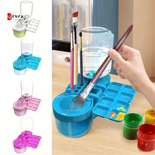 NEWEARTH LIMIT Lazy Paintbrush Cleaner, Thiết kế giữ bút bằng nhựa nhẹ Máy làm sạch sơn tuần hoàn nước, Thiết kế 6 trong 1 Nâng cấp Lưu thông nước Nghệ sĩ Studio Tool