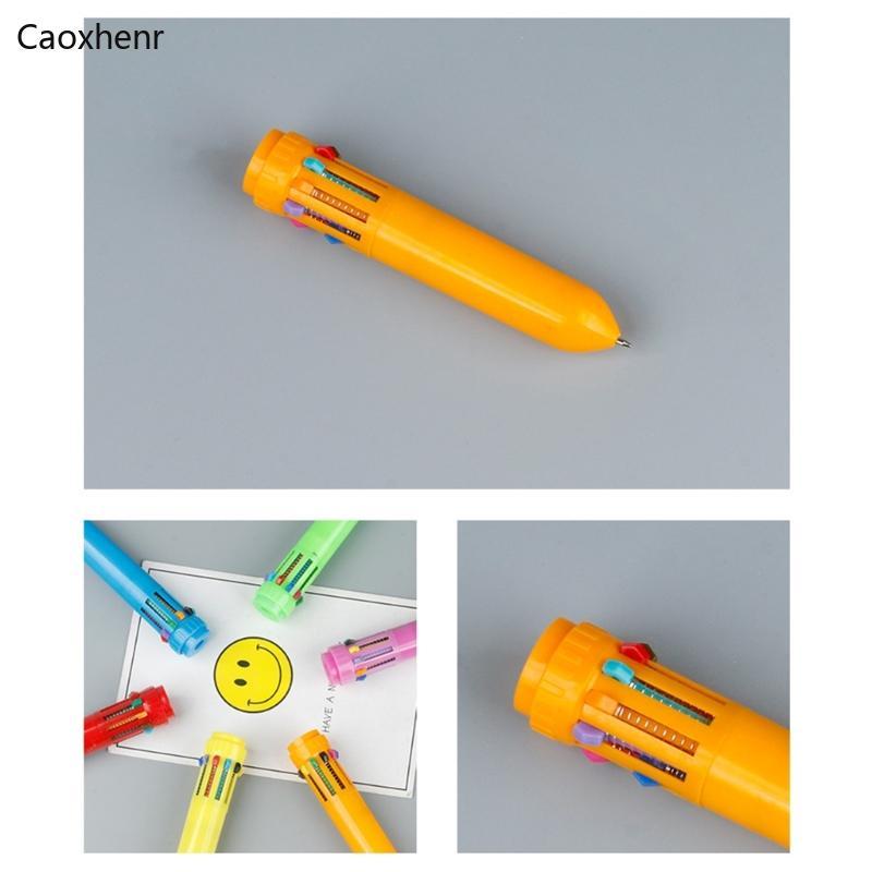 Caoxhenr 1 Bút bi có thể thu vào Bút nhiều màu Bút bi 0 5mm Bút bi