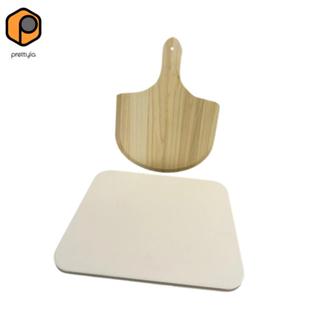 Đá Pizza Lớn, Nướng Pizza Hình Chữ Nhật Có Vỏ, Bộ Phụ Kiện Làm, 15 "x 12" Cho Lò Nướng Và Nướng Đá