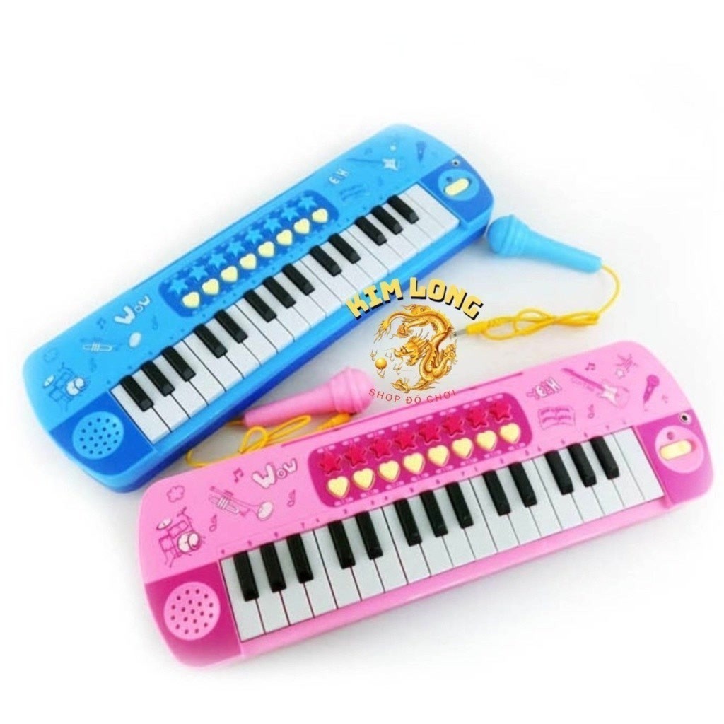 Hình Đồ chơi đàn Organ điện tử phát âm thanh kèm Micro cho bé 3206    PKL