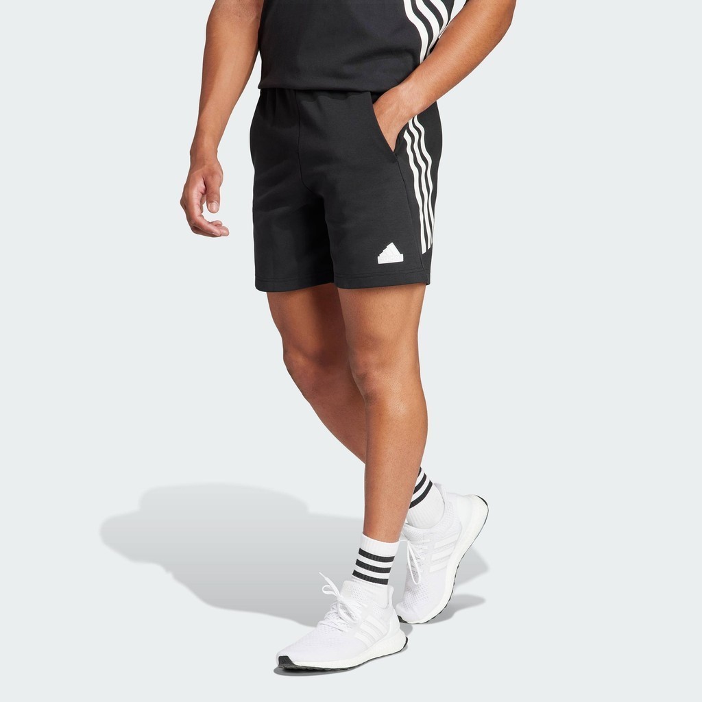 [1-3.3 - VOUCHER 40%]adidas Phong cách sống Quần Short 3 Sọc Future Icons Nam Đen IN3312