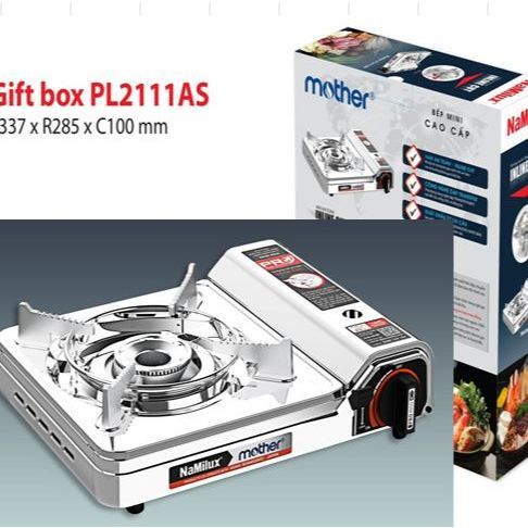 Bếp ga mini Namilux 2S 2111AS  - Chống cháy nổ - Toàn thân bằng inox- Hàng Chính Hãng
