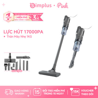 Simplus Pink Máy hút bụi 17000PA - Lực hút mạnh mẽ sử dụng trong gia đình XCQH008 - Bảo Hành 1 năm 1 Đổi 1