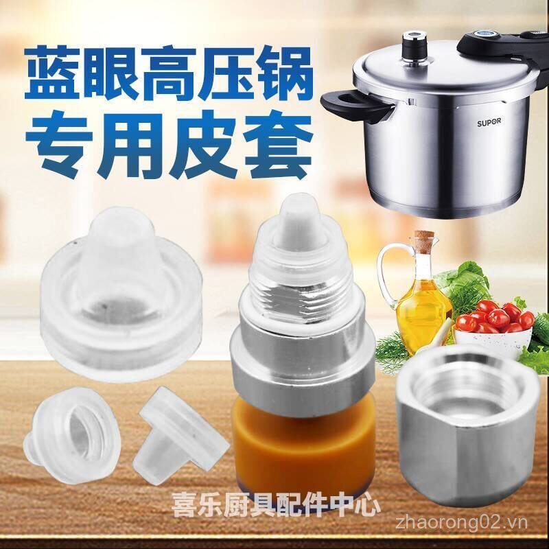 SUPOR Blue Dot Thép không gỉ Nồi áp suất cao Niêm phong Bao da Vỏ silicon nhỏ SUPOR Blue Eye Pressur