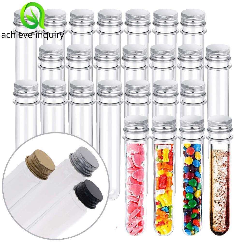 achieve inquiry ACHIEVE INQUIRY Test Tube Du lịch Mũ nhôm Lọ muối tắm rỗng