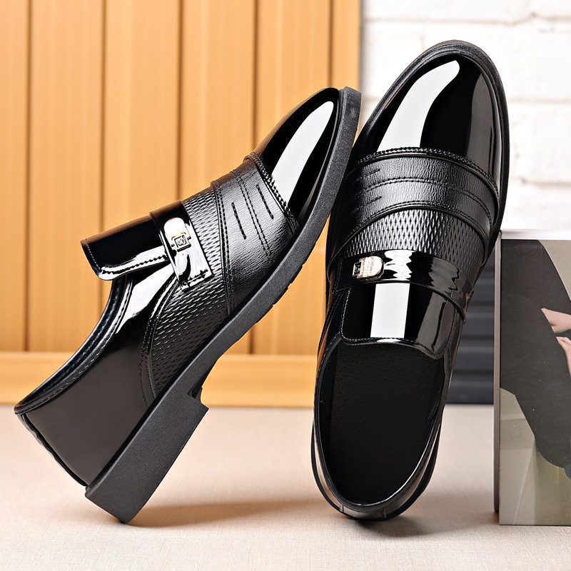 Size Lớn Giày Da Chính Thức Nam Đen Công Sở Giày Nam Anh Giày Da Khâu / H3.5