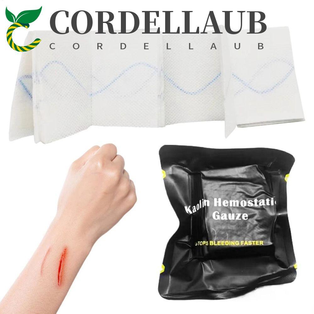 Gạc cầm máu Kaolin CordeLLaub - Vải không dệt chitosan ngâm kaolin, phù hợp xử lý vết thương khẩn cấ