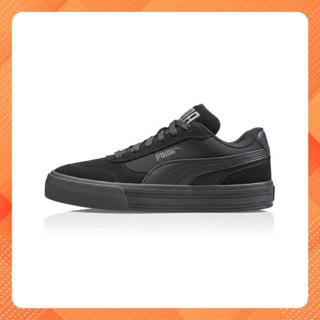Giày thể thao sneaker chính hãng Puma Court Vulc Urban All Black - Đen