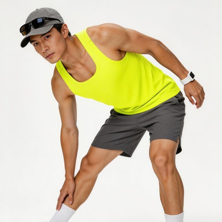 Running Vest Seamless Adhesive Lightweight Breathable Quick-Drying Top Marathon Track and Field Spor