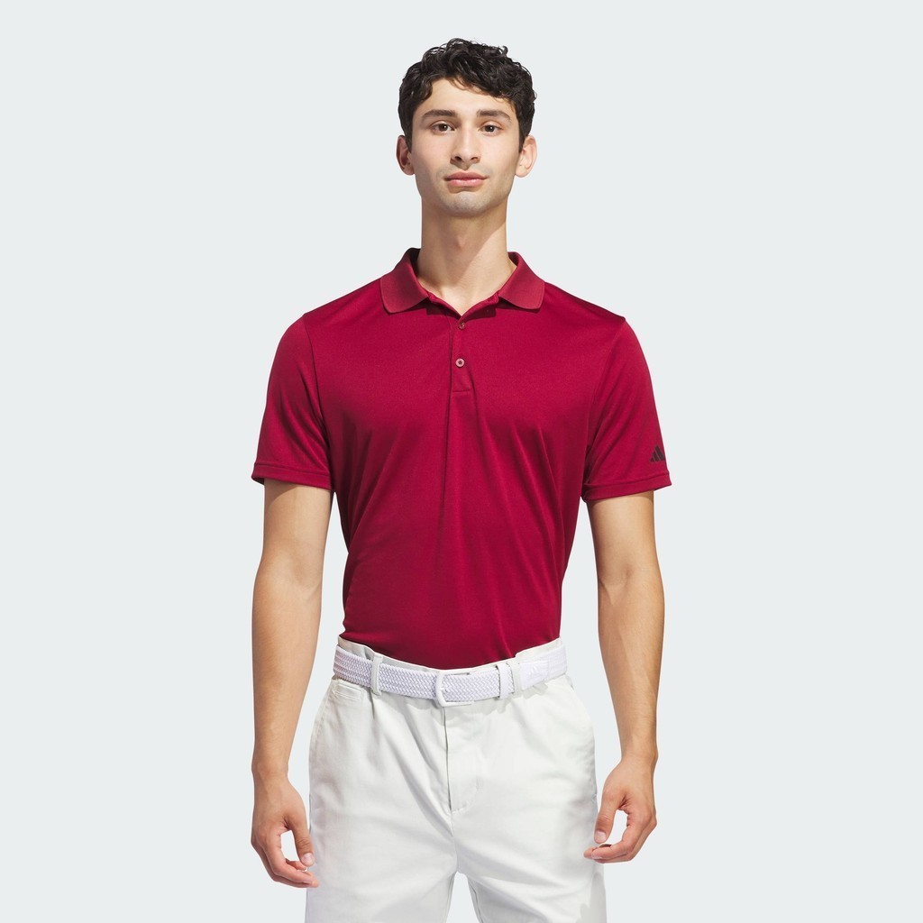 adidas Golf Core adidas Performance Primegreen Polo Shirt Men Burgundy IU4440