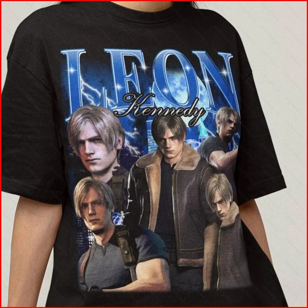 Áo thun Cotton Resident Evil Leon S. Kennedy, Phong Cách Thời Trang